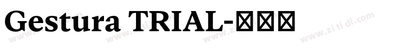 Gestura TRIAL字体转换 Gestura TRIAL字体转换